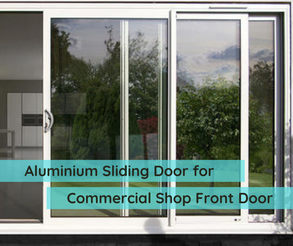 Aluminium Sliding Door for Commercial Shop Front Door